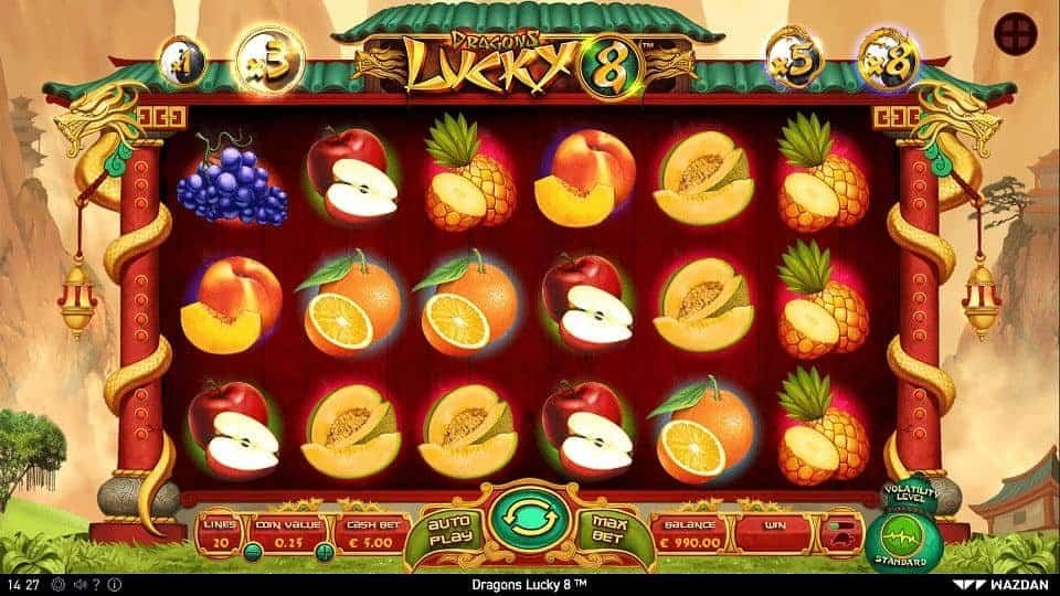 Dragons Lucky 8 Spielautomat kostenlos