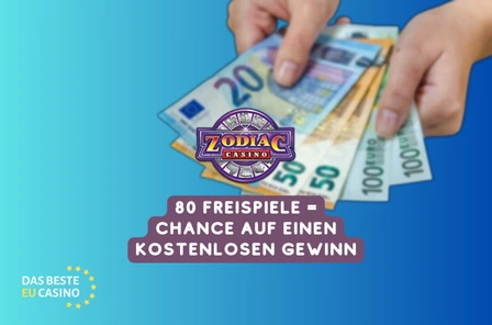 80 Freispiele = Chance auf einen kostenlosen Gewinn